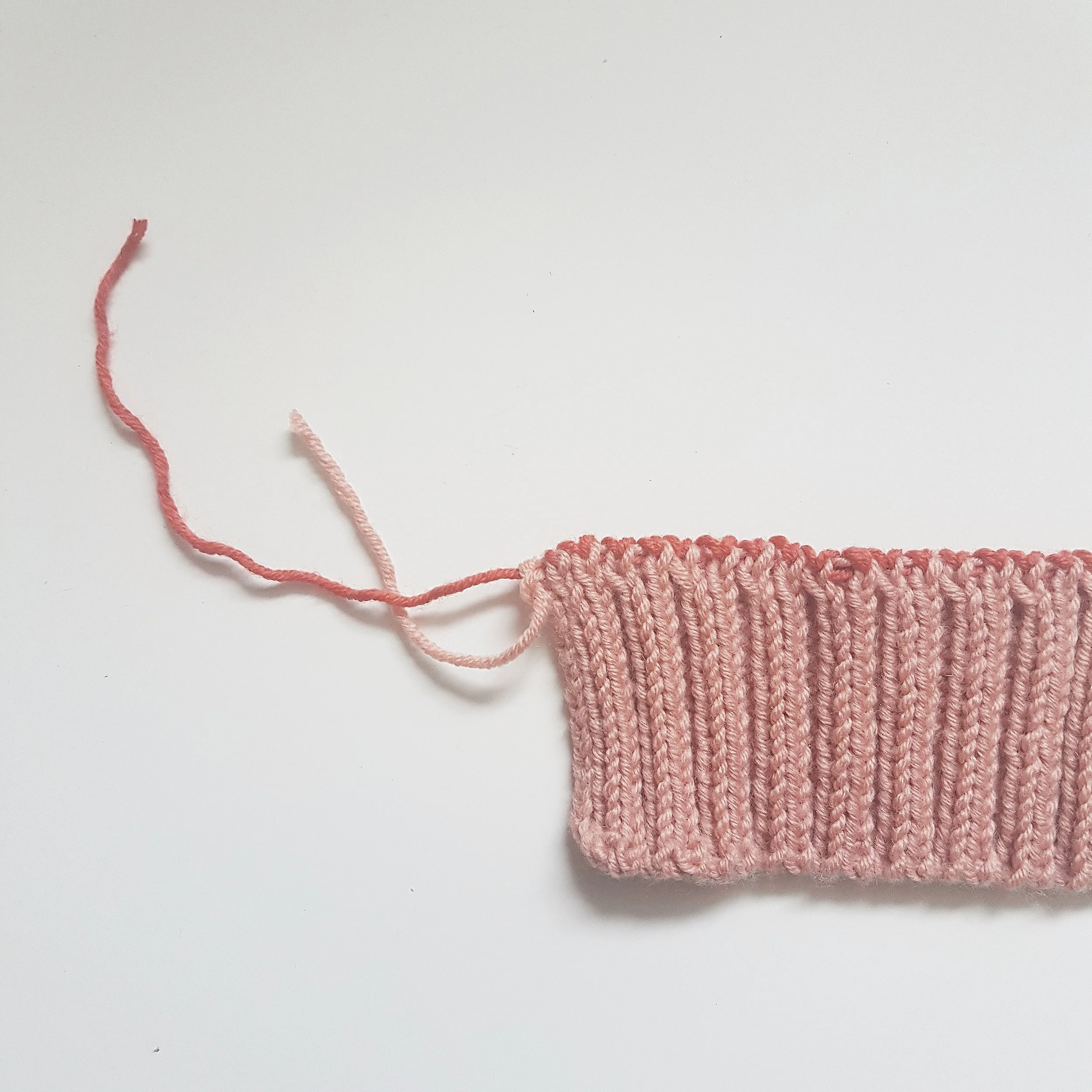 Tubular online bind off